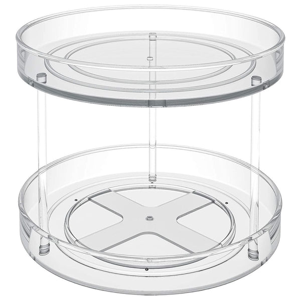 Cart In Mart 2 Tier Lazy Susan Turntable Pantry Organiser Spice Spinner Rotating Stand