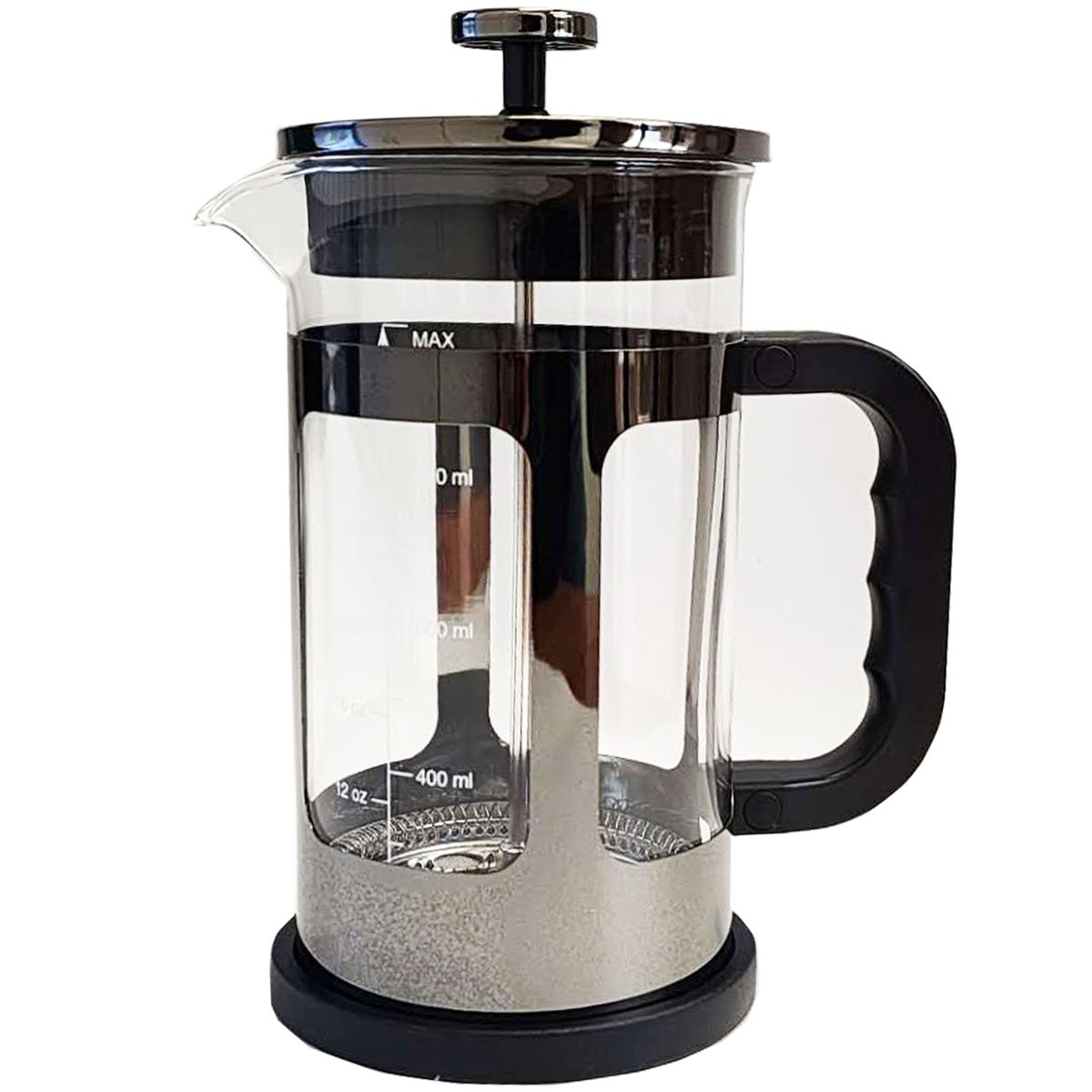 Cart In Mart French Press Coffee Maker-1 Litre-Borosilicate Glass Stainless Steel Brewer