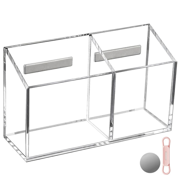 Cart In Mart Clear Acrylic Magnetic Pen Marker Stationery Holder For Fridge Refrigerator