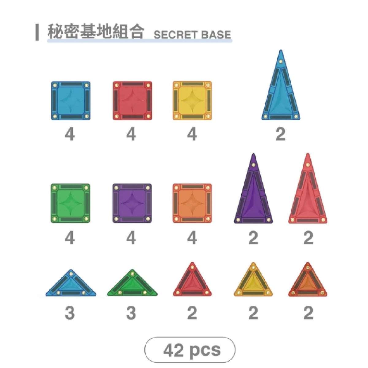 Mini Tiles Secret Base 42 Piece