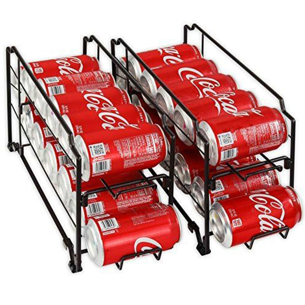 Cart In Mart Kitchen Organisation & Utensils 2 Pack Stackable Can Organizer Rack - Metal