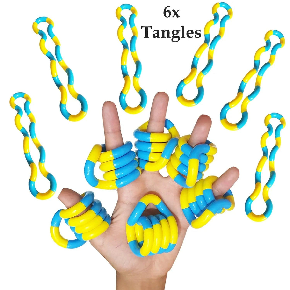 Cart In Mart 6 Piece Twisty Tangles Fidget Toys Set