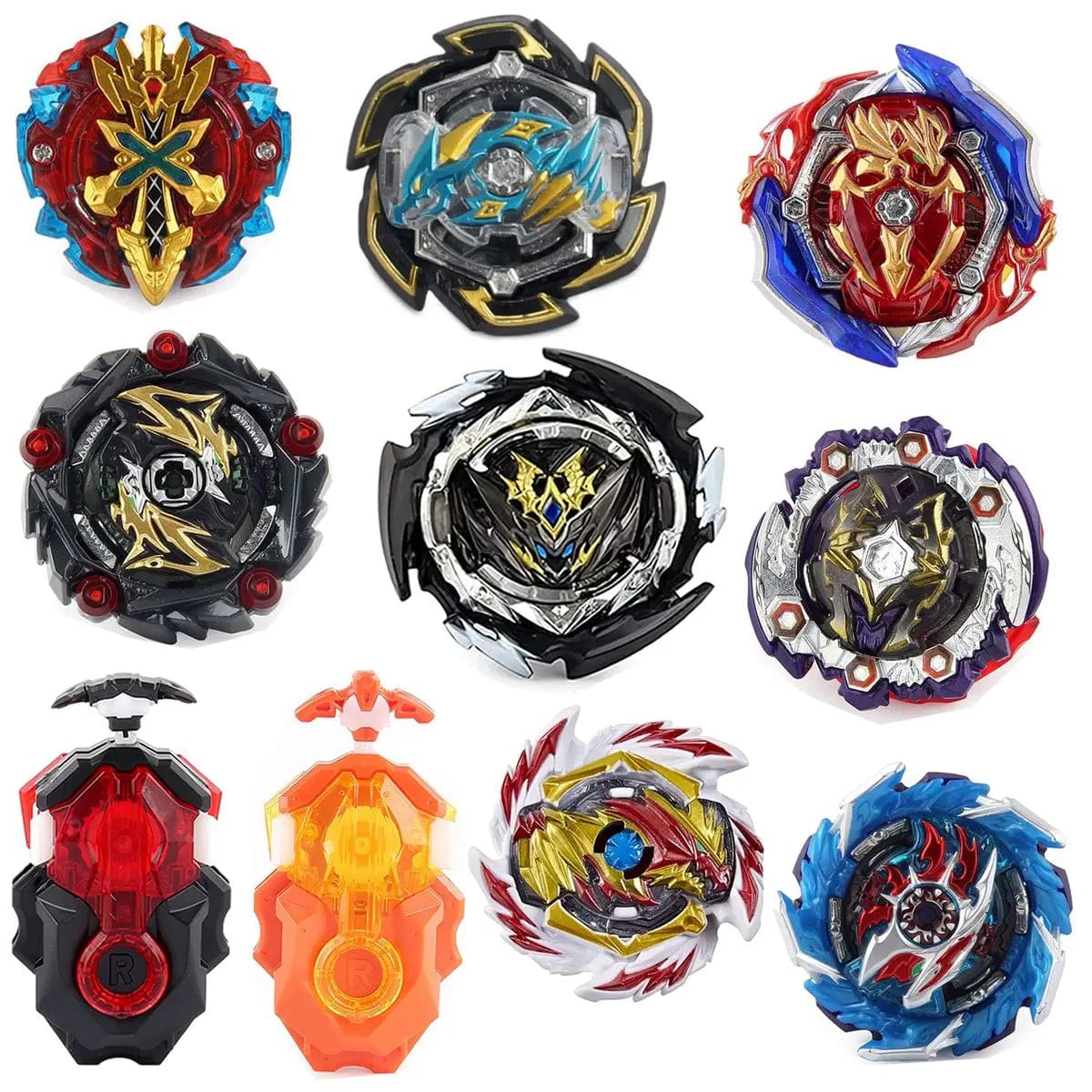 Cart In Mart Activity Toys 10 Piece Gyro Battle Bey Top Spinning Toy Set