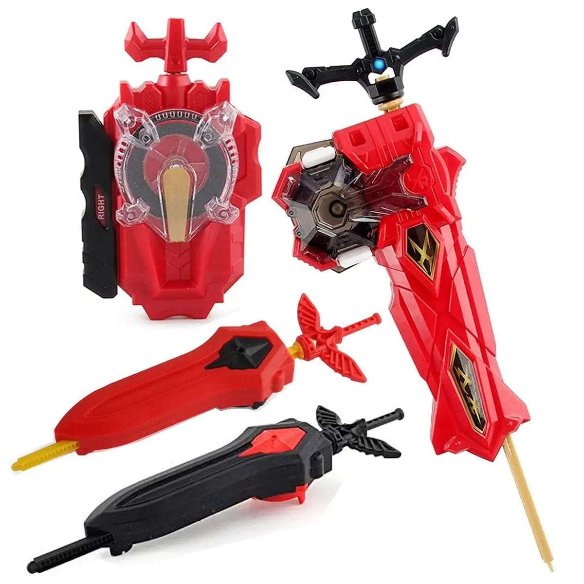 Cart In Mart Activity Toys 4 Pack Bey Burst Launchers Set For Battle Top Gyros