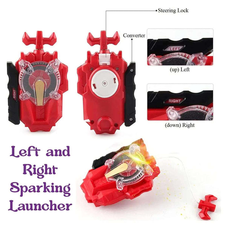Cart In Mart Activity Toys 4 Pack Bey Burst Launchers Set For Battle Top Gyros