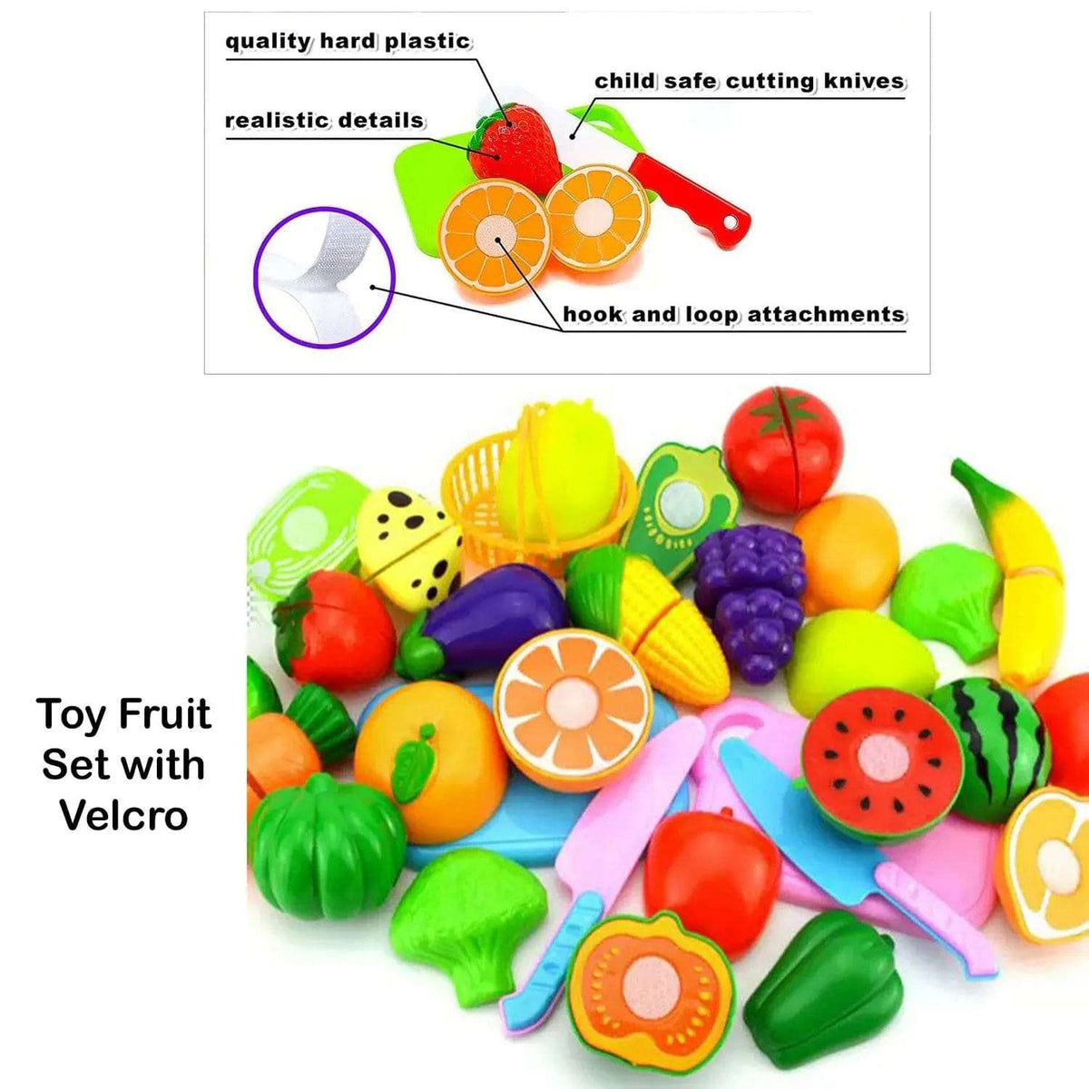 Cart In Mart Activity Toys 64-Pcs Pretend Play Kitchen Toys Set