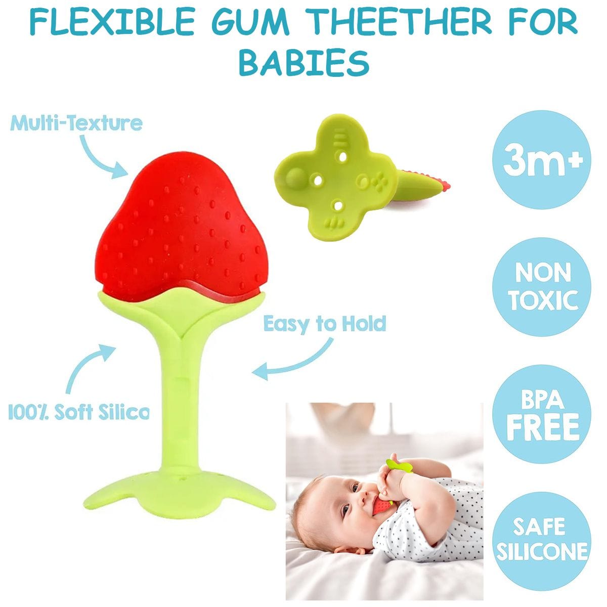 Cart In Mart Activity Toys Baby Music Shake Dancing Ball & Teether- Toddler Toy