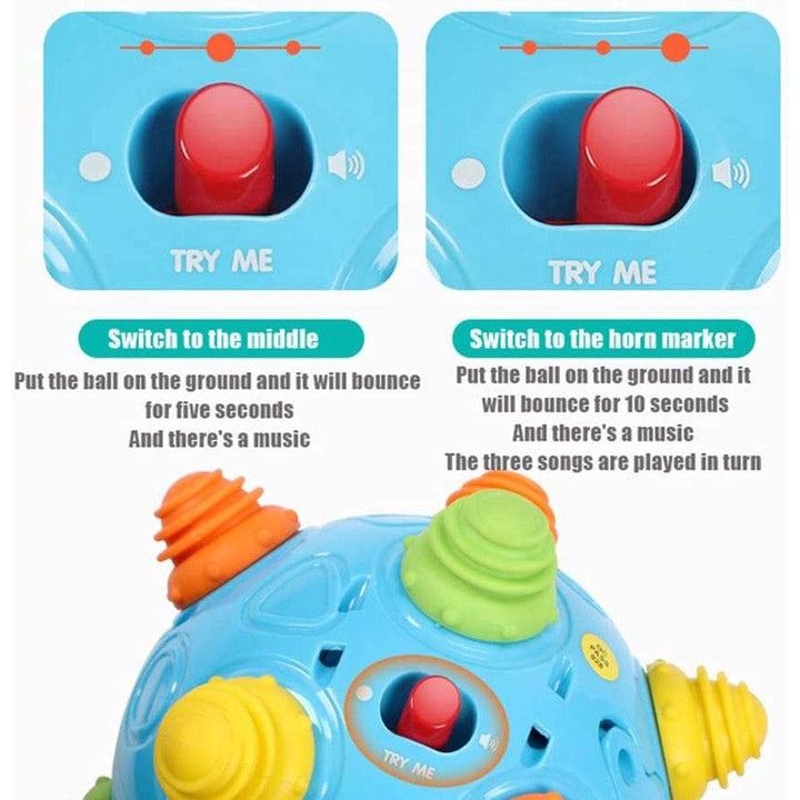 Cart In Mart Activity Toys Baby Music Shake Dancing Ball & Teether- Toddler Toy