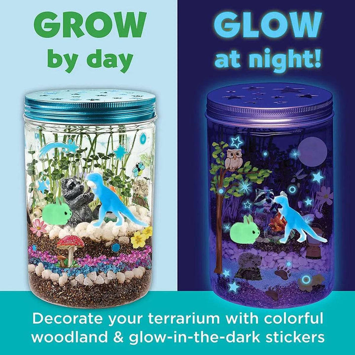 Cart In Mart Activity Toys Glow In Dark Terrarium Kit For Kids - Educational Gift