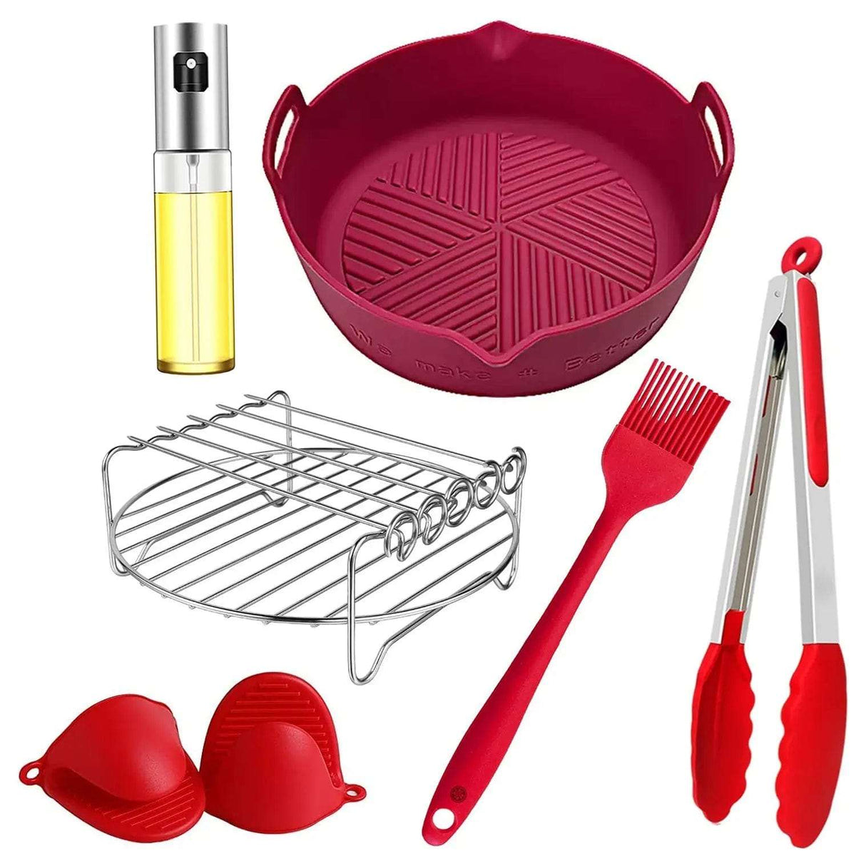 Cart In Mart Air Fryer Accessories 12 Pcs Silicone AirFryer Accessories & Pot Liner