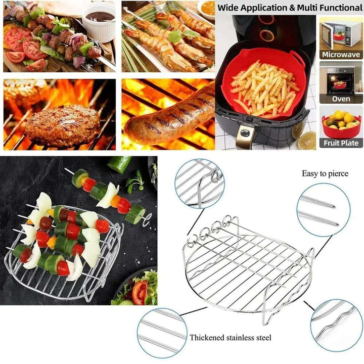 Cart In Mart Air Fryer Accessories 12 Pcs Silicone AirFryer Accessories & Pot Liner