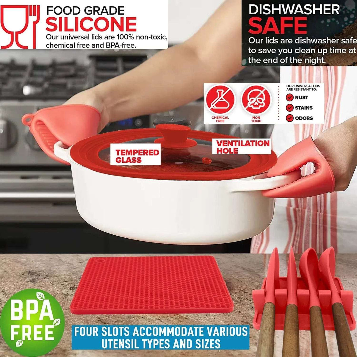 Cart In Mart Air Fryer Accessories 6 Pcs Silicone Kitchenware Accessories Set