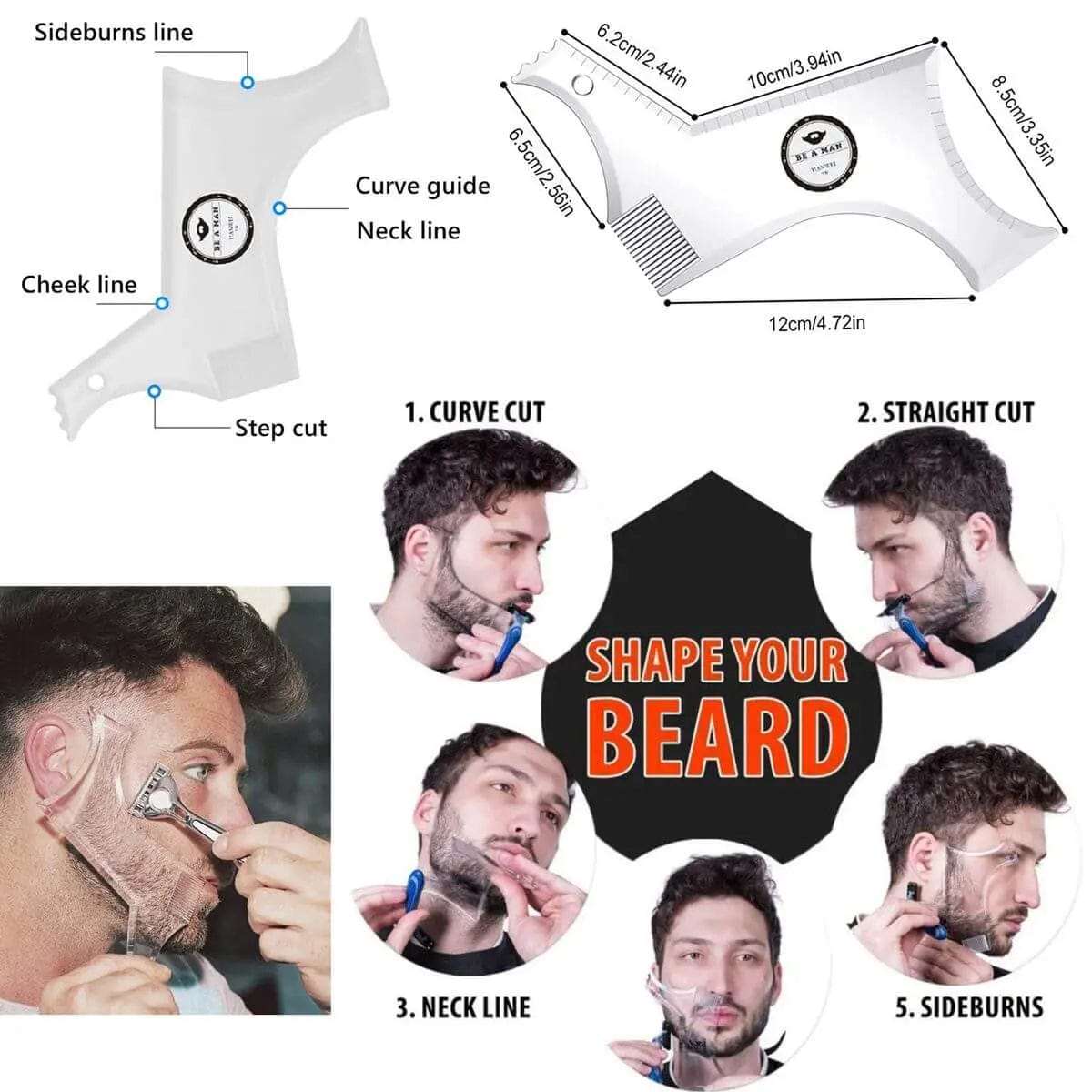 Cart In Mart Beard Trimming Kit Beard Grooming & Trimming Kit For Men