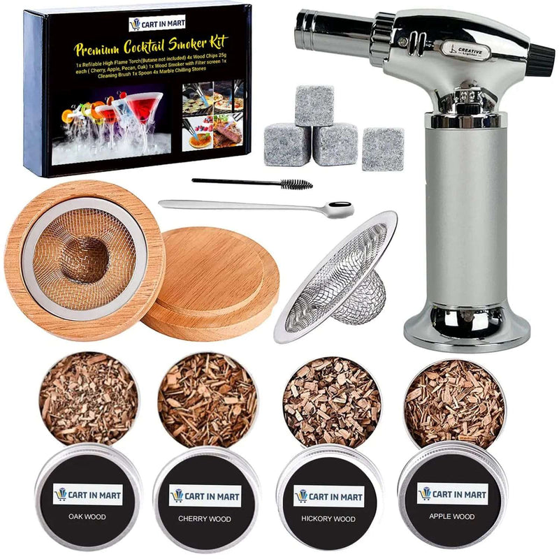 Cart In Mart Cocktail Party Kit Cocktail Smoker Kit With Butane Torch