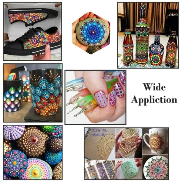 Cart In Mart Drawing Kit 60Pcs Mandala Dot Art Painting Tool Kit
