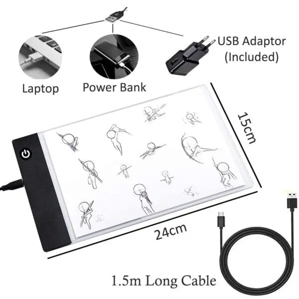 Cart In Mart Drawing Pad Kit Best Flip Book Premium Kit with LED Lightbox