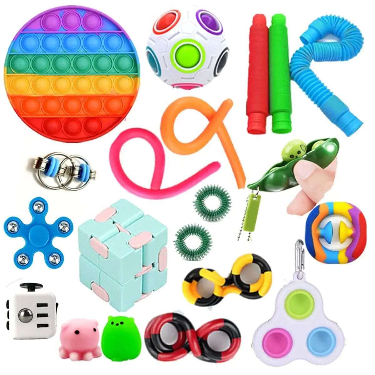 20 Pack Fidget Toys Set | Fun and Engaging for All Ages - Cart In Mart