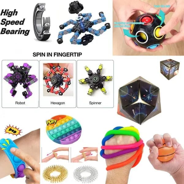 Cart In Mart Fidgets 40 Pack Premium Bundle Fidget Toys For Kids