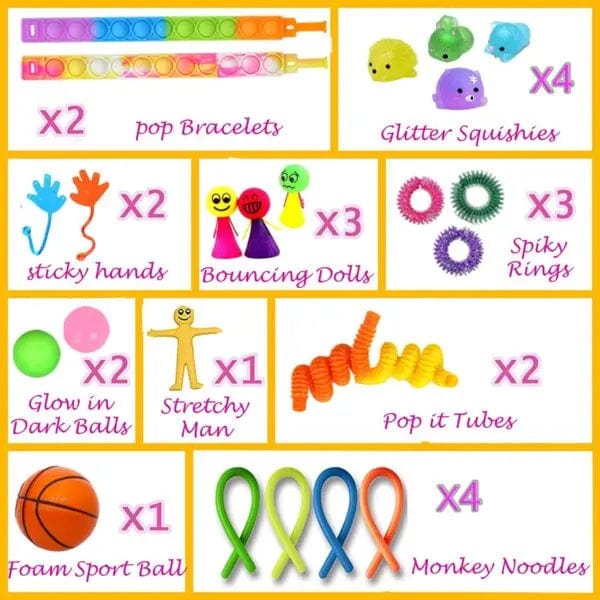 Cart In Mart Fidgets 40 Pack Premium Bundle Fidget Toys For Kids