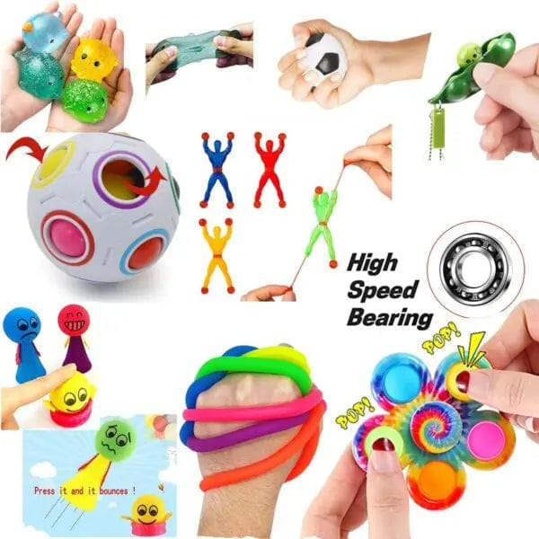 Cart In Mart Fidgets 50 Pack Premium Bundle Fidget Toys Set For Kids