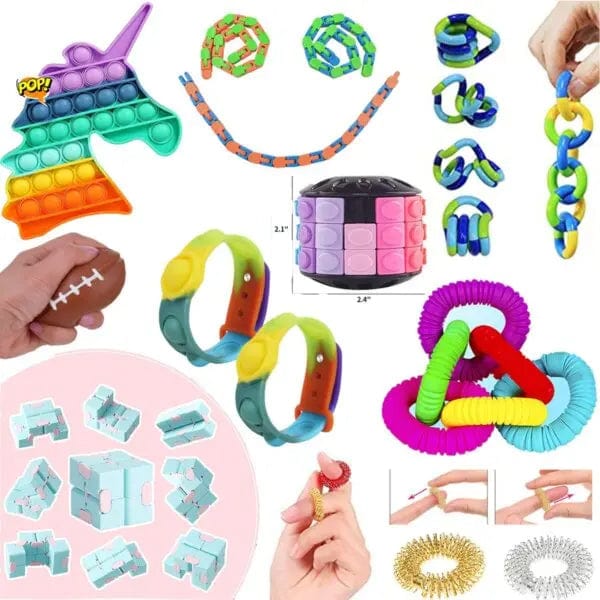 Cart In Mart Fidgets 50 Pack Premium Bundle Fidget Toys Set For Kids