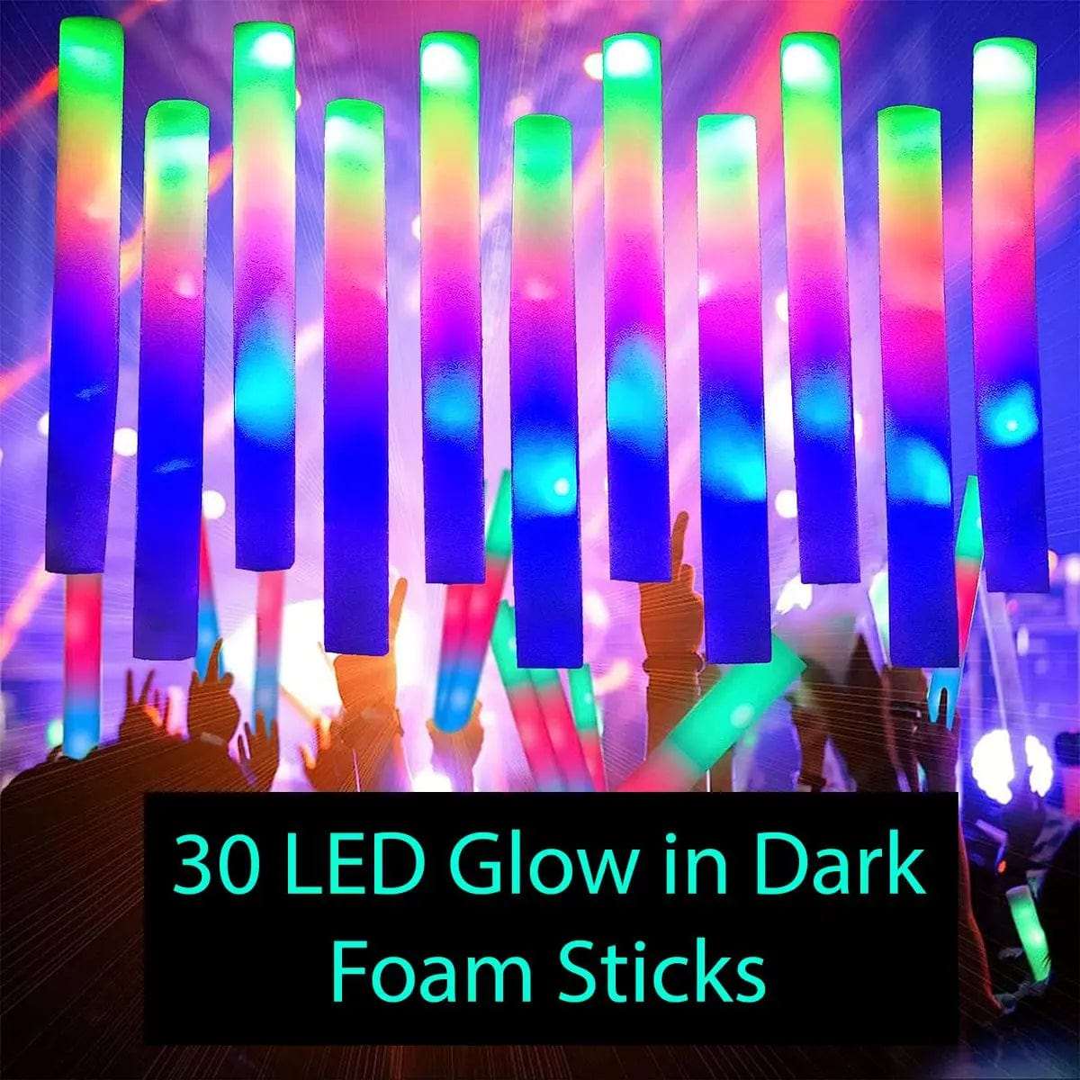 Cart In Mart Glow in dark party LED 30 Pieces LED Glowing Sticks Neon Party Supplies