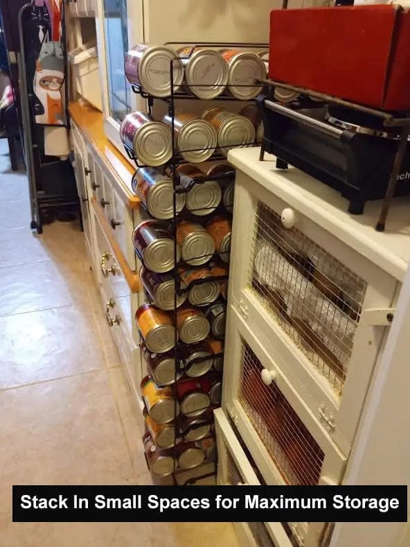 Cart In Mart Kitchen Organisation & Utensils 2 Pack Stackable Can Organizer Rack - Metal