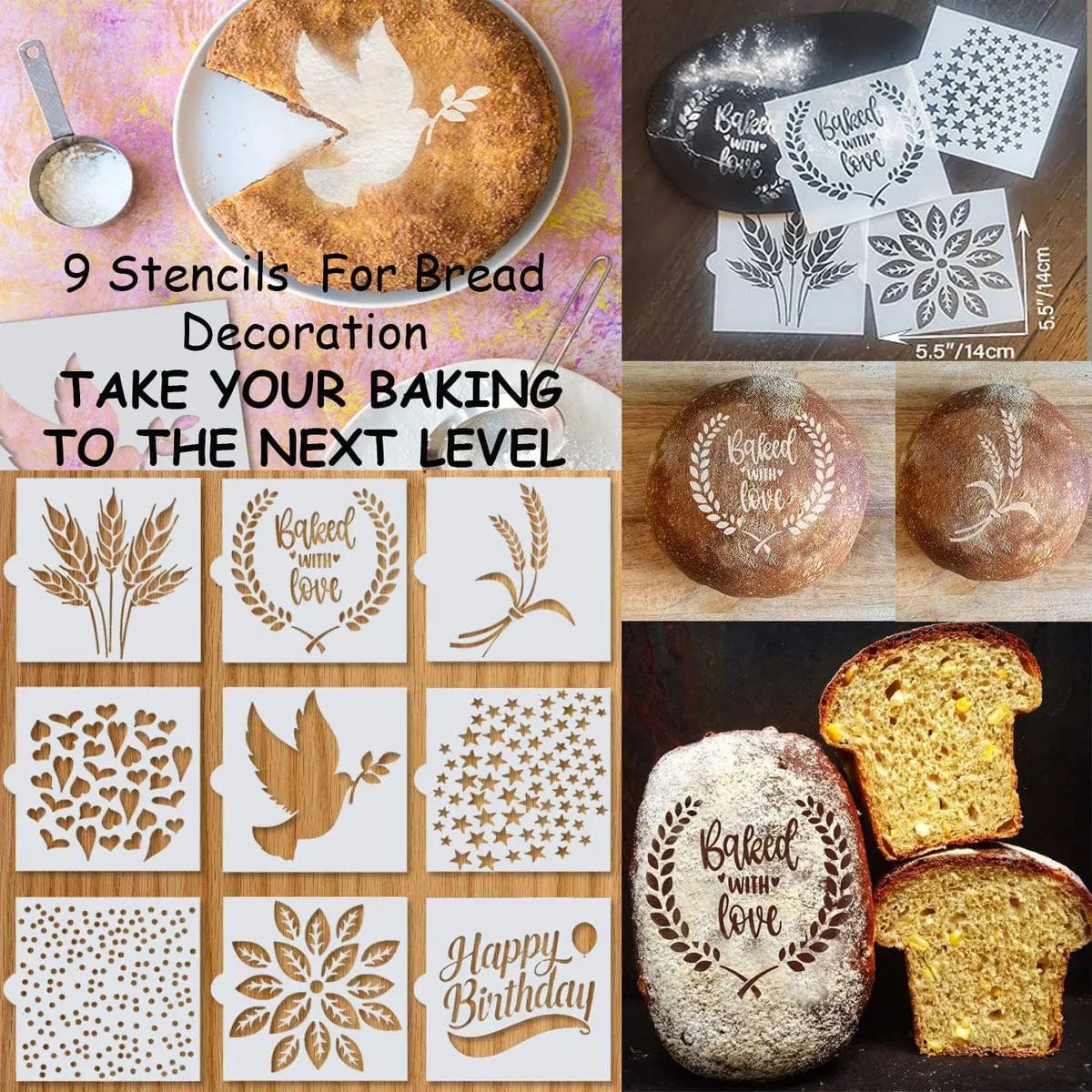 Cart In Mart Kitchen Organisation & Utensils 21 Piece Bread Proofing Basket Sourdough Baking Kit