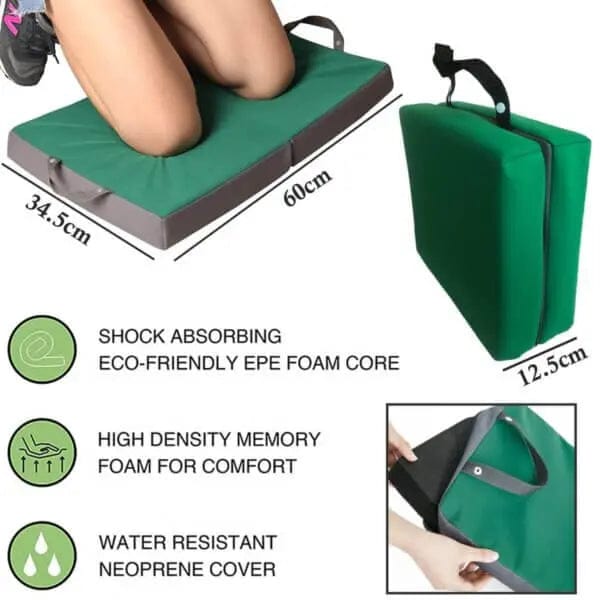 Cart In Mart Kneeling Pad Foldeable Kneeler with Gardening Gloves -Thick