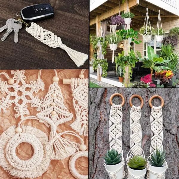 Cart In Mart Macrame Kit 226 Pcs DIY Macrame Craft Kit With 205m Cord