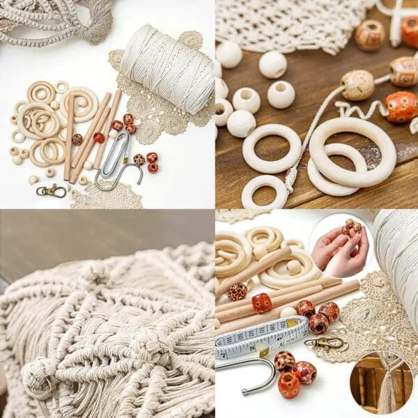 Cart In Mart Macrame Kit 226 Pcs DIY Macrame Craft Kit With 205m Cord