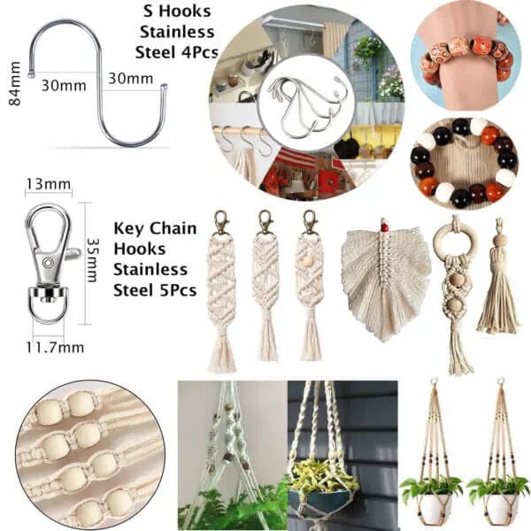 Cart In Mart Macrame Kit 426 Pcs DIY Premium Macrame Craft Kit