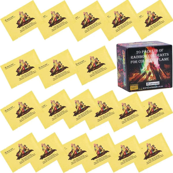 Cart In Mart Magical Flame powder 20 Pack Mystical Magical Fire Flame Colourant