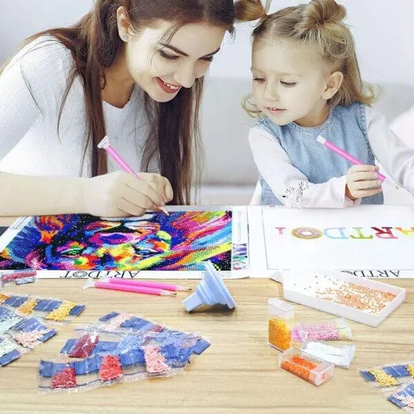 Cart In Mart Painting Kit Diamond Painting Kit With 600 Beads & Tools Set
