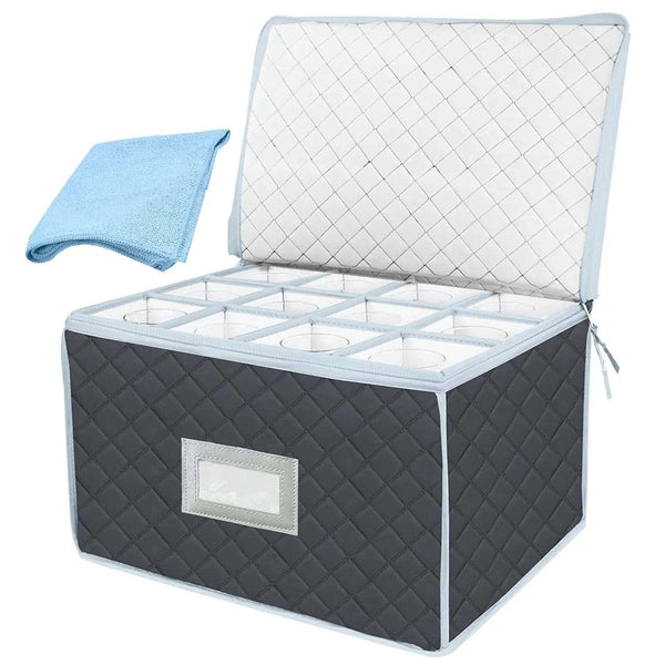 Cart In Mart Party Accessories Glassware Storage Quilted Packing Boxes