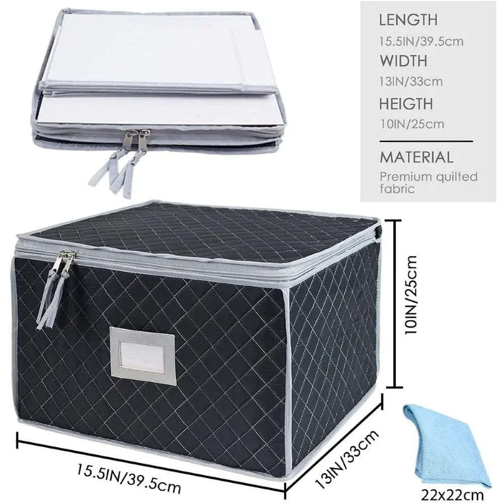 Cart In Mart Party Accessories Glassware Storage Quilted Packing Boxes