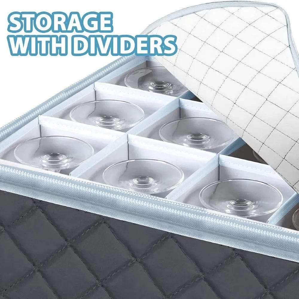 Cart In Mart Party Accessories Glassware Storage Quilted Packing Boxes