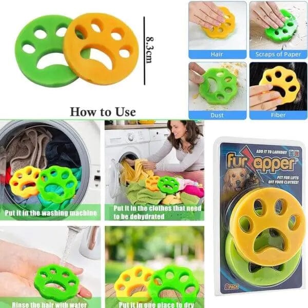 Cart In Mart Pet Hair Cleaning Kit 6-Pcs Pet Lint Hair Remover Kit