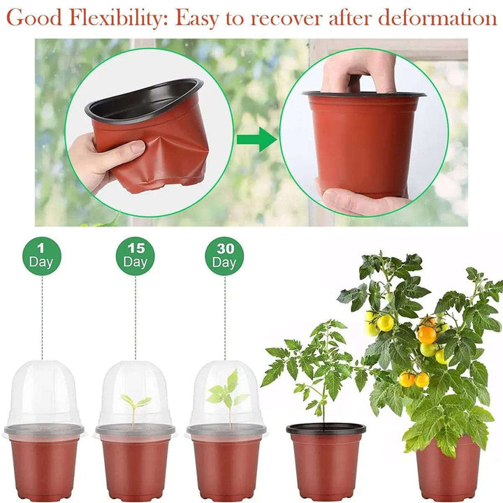 Cart In Mart planters 30 Pack Plant Nursery Pots With Humidity Domes
