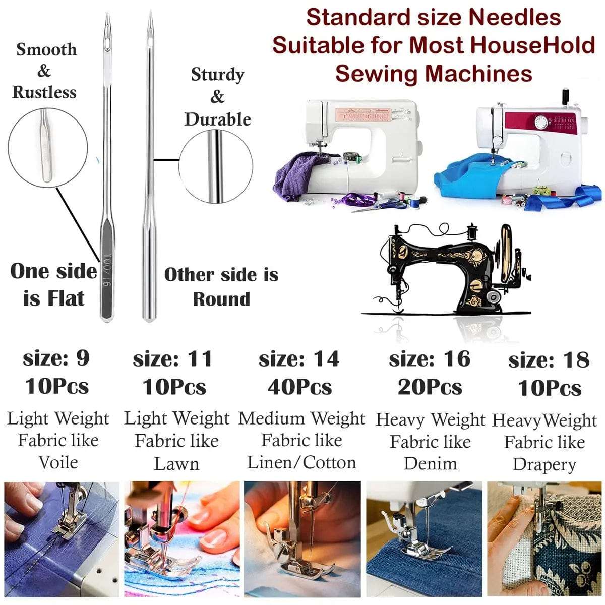 Cart In Mart Sewing Machine Accessories 272 Pieces Sewing Machine Supplies