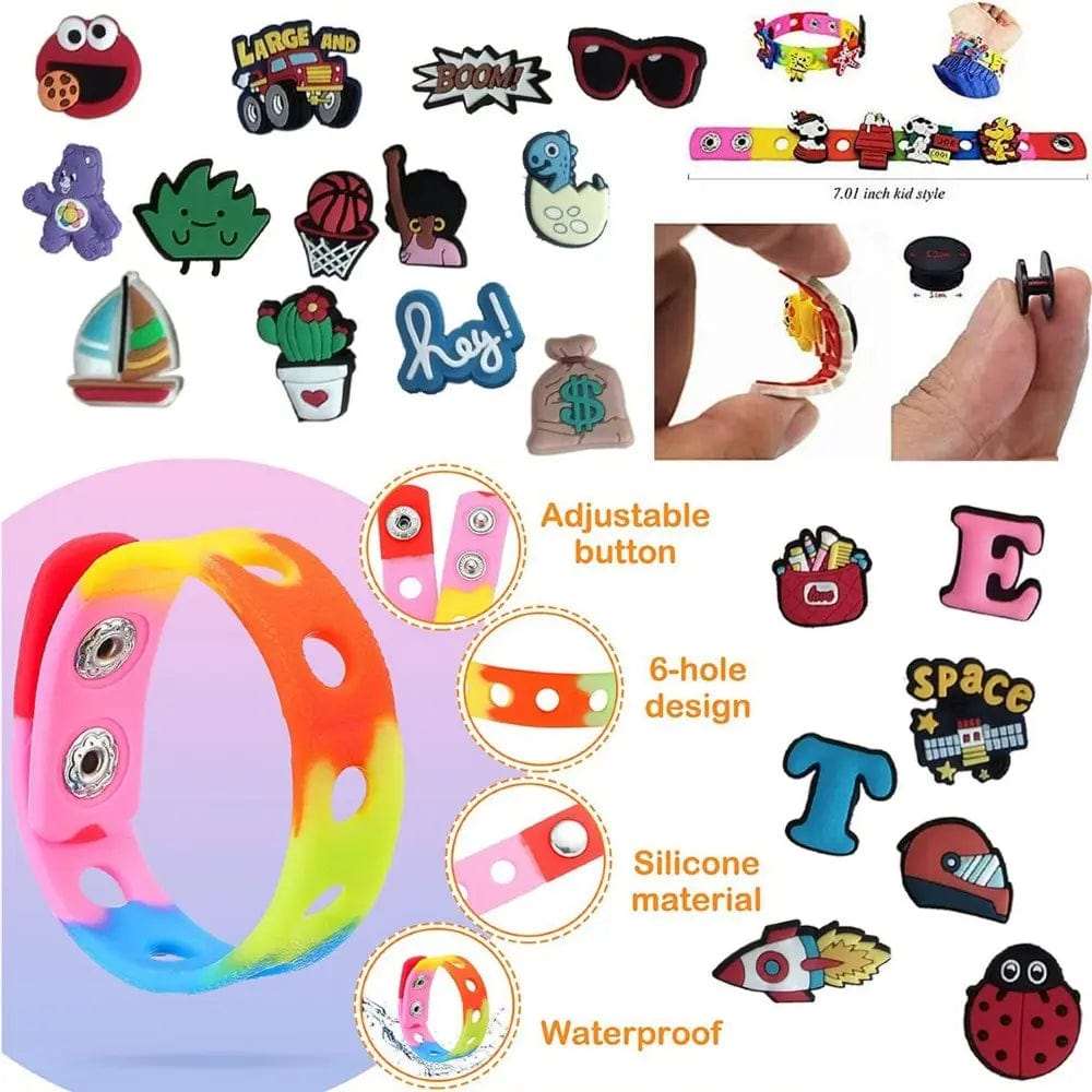 Cart In Mart Shoe Jibbitz 50 Piece Shoe Decoration Jibbitz Stickers & Bracelets