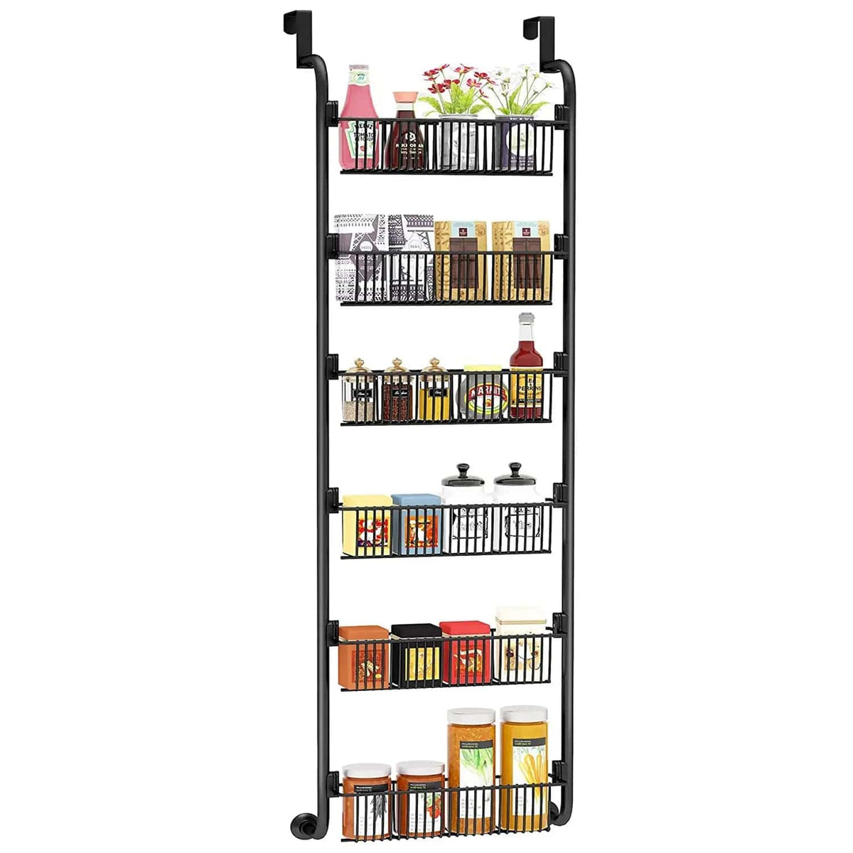 Cart In Mart Spices Rack Organiser 6 Tier Over The Door Hanging Spice Rack