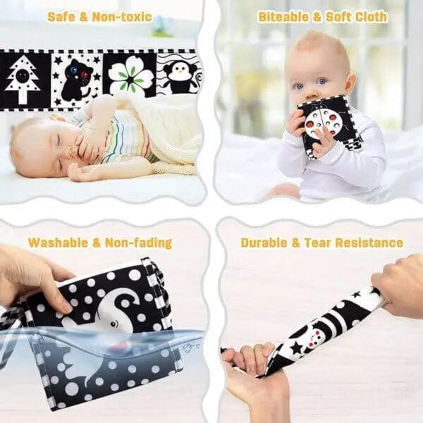 Cart In Mart Toddler Toys Baby Spiral Plush Rattle Toy With Bathtub Fruit Book