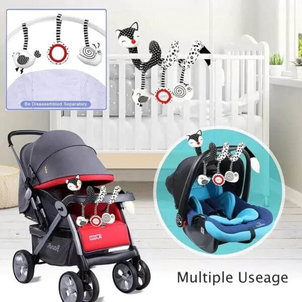 Cart In Mart Toddler Toys Baby Spiral Plush Rattle Toy With Bathtub Fruit Book