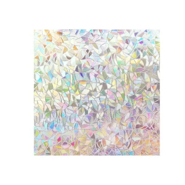 Cart In Mart Window Decor 45x500cm Peel & Stick 3D Rainbow Window Film