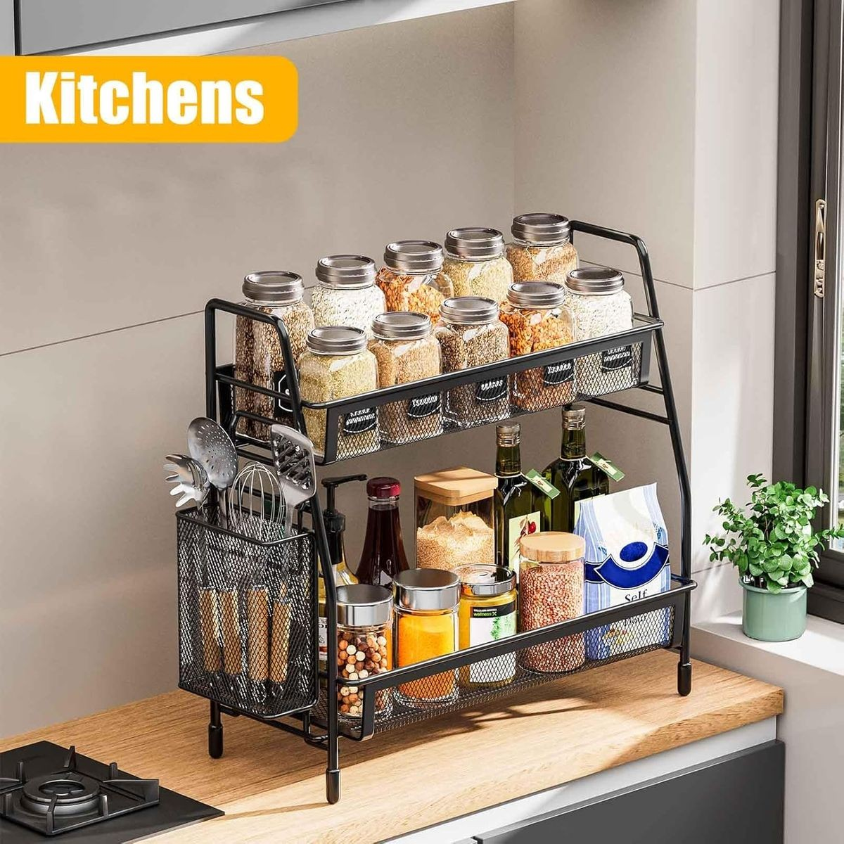 Cart In Mart Bathroom Counter Organizer Kitchen Under Sink Spice Makeup Organiser