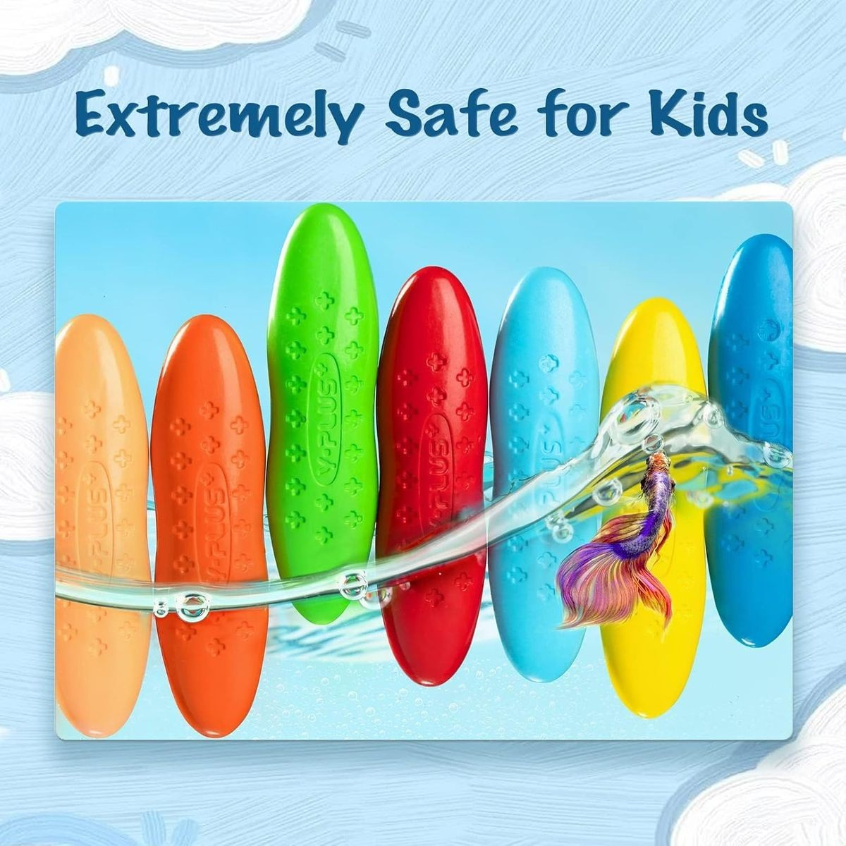Cart In Mart Kids' Peanut Washable Non-Toxic Baby Coloring Crayons - 12 Pack