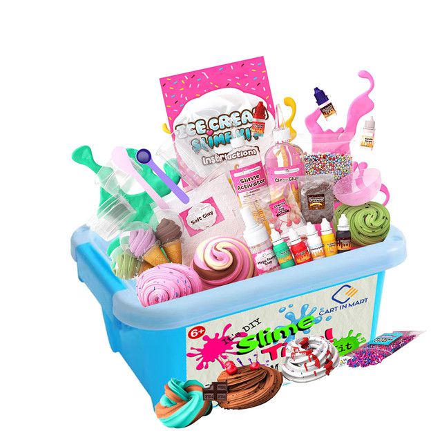 Cart In Mart Stationery Ice Cream Slime Making Kit For Girls & Boys