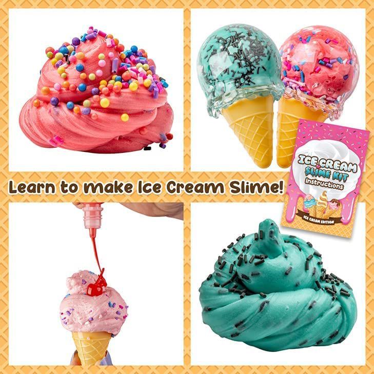 Cart In Mart Stationery Ice Cream Slime Making Kit For Girls & Boys