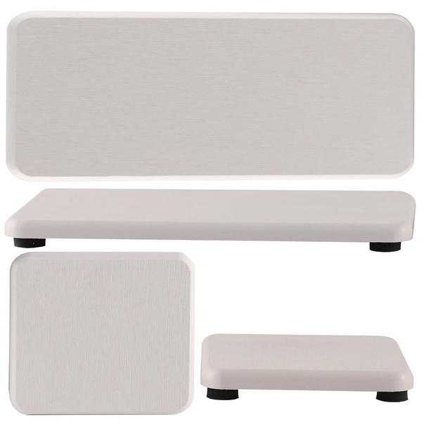 Cart In Mart 4 Pack Diatomite Coasters Water Absorbant Stone Trays For Bathroom/Kitchen White